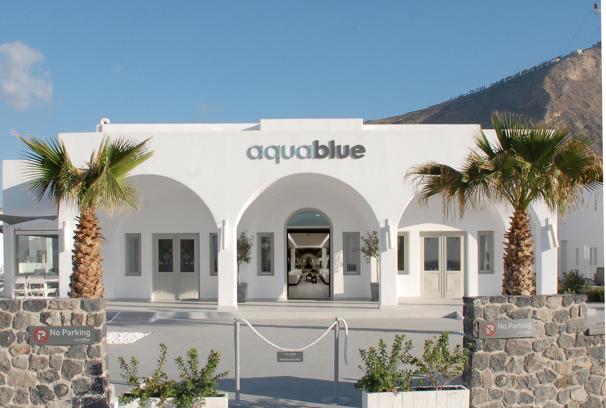 Aqua Blue Beach Hotel Perissa  Dış mekan fotoğraf