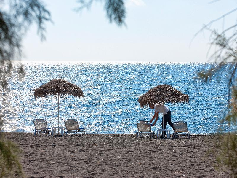 Aqua Blue Beach Hotel Perissa  Dış mekan fotoğraf